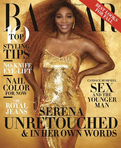 Serena Williams poses nearly nude in unretouched photos for